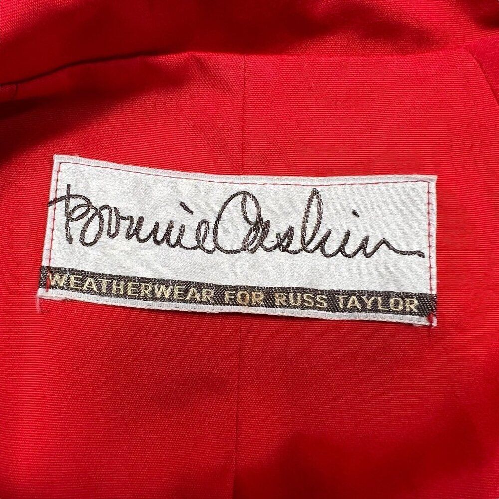 Vintage Bonnie Cashin Trench Tent Coat Russ Taylor Red Beige Coach Turn Lock - Picture 5 of 16